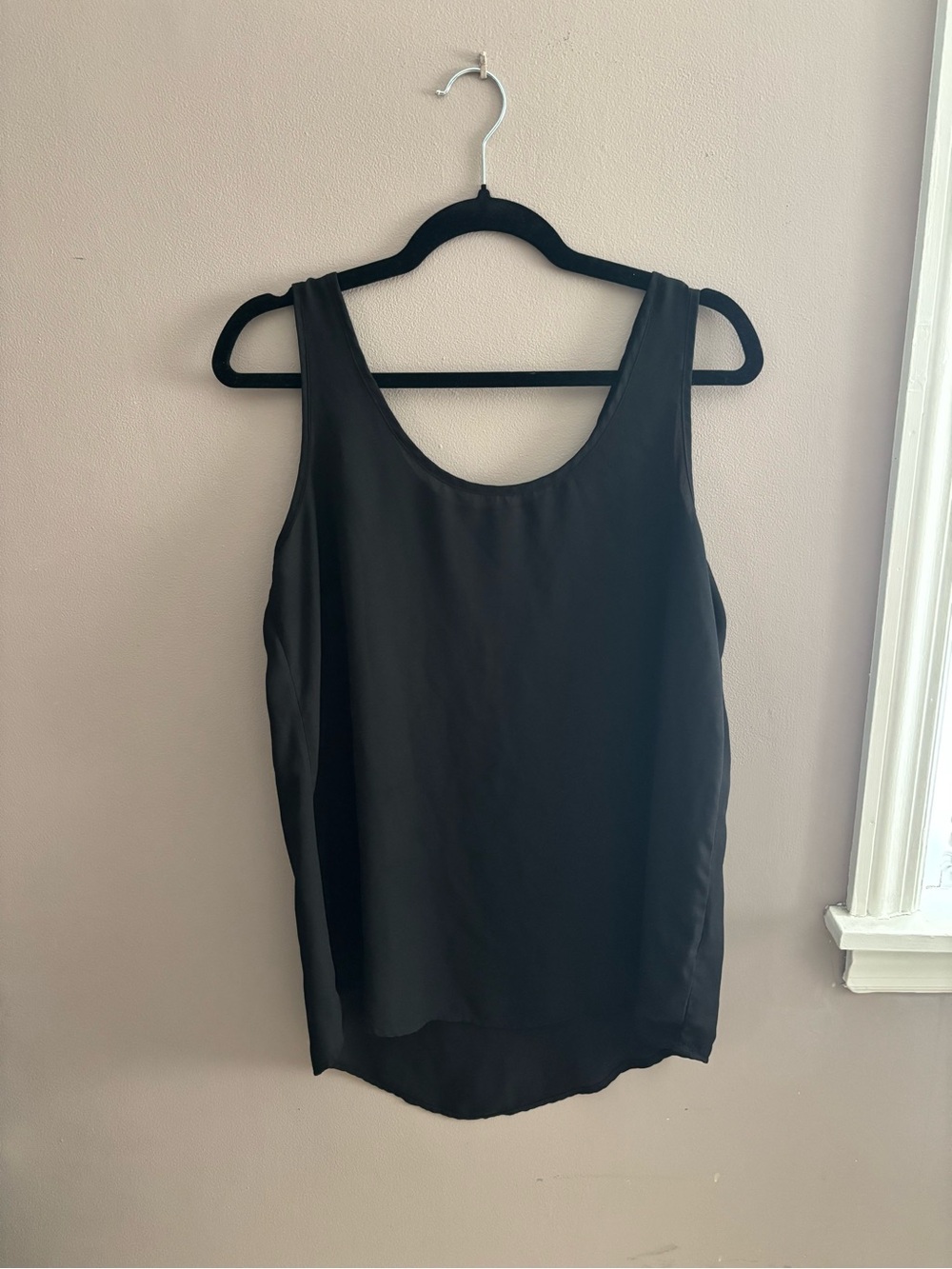 Black Scoop Neck Tank Top